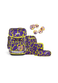 ergobag CUBO - Schulranzen-Set, 5-teilig - SUBÄRKRAFT HELLGEL
