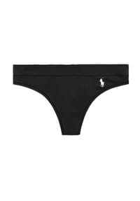 POLO RALPH LAUREN - Cotton Slub Slip, Logo-Stickerei, für Damen - 004 ONYX