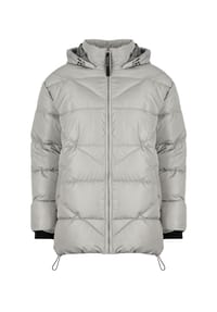 ROADSIGN® australia - Damen Jacke Winter Grace langer Steppmantel für kalte Tage - grau
