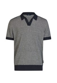 HECHTER PARIS - Polo Markanter Two-Tone-Color-Look - midnight blue
