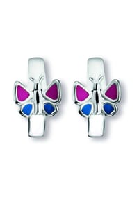 ONE ELEMENT - Schmetterling Ohrringe Creolen aus 925 Silber - silber
