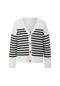 s.Oliver - Strickjacke, V-Ausschnitt, für Damen - 02G5  WHITE