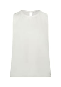 BETTY & CO - Blusenshirt mit Webbesatz - Rohweiß