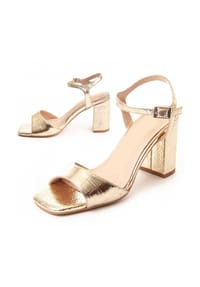 NYREX - Sandale Mit Absatz Sanndal Golden - gold