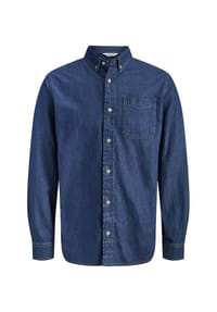 ORIGINALS by JACK & JONES - Jeanshemd, Regular Fit, Langarm, Button-Down Kragen, für Herren - 188779002 BLU DENI