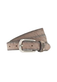 B.BELT - Gürtel Leder - creme
