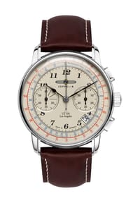 ZEPPELIN - LZ127 GRAF ZEPPELIN Herrenuhr "7614-5" - BRAUN/SILBER