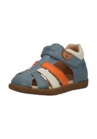 GEOX - Leder Sandalen - Blau/Orange