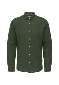 ONLY & SONS - Hemd Caiden Langarmhemd - dunkelgrün