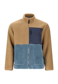 SLOPE® - Fleecejacke Katau aus angenehm weichem Teddy-Material - 3142 Petrified Oak