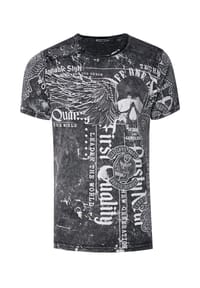 RUSTY NEAL - T-Shirt Rusty Neal mit Allover-Print - Khaki