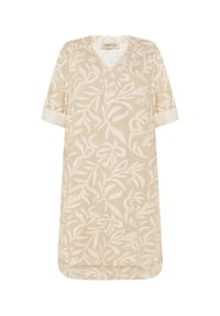 CARTOON - Sommerkleid, V-Ausschnitt, für Damen - 1814 NATURE/CREAM