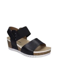 Seibel - Sandaletten "Quinn 09", Leder, Keilabsatz, Weite G, für Damen - 100 SCHWARZ