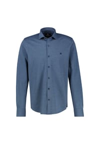 LERROS - Jerseyhemd mit 2-Knopf-Manschette und Kentkragen - BASALT GREY