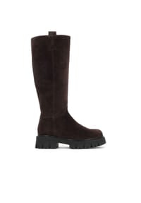 kazar - Wildlederstiefel mit dicker Sohle - Dunkelbraun