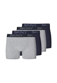 SKINY® - Retro Short / Pant 4er Pack Cotton - Grau / Blau