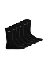 EMPORIO ARMANI - Herren Socken, 6er Pack - SPORTY SPONGE, Short Socks, One Size - Blau