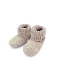 maximo® - Hüttenschuhe  Anti-Rutsch-Sohle, maximo-label, PVC - beigemeliert