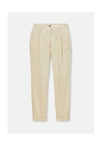MADELEINE - Chino-Hose mit Bundfalten - kiesel