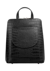 Cluty - Rucksack Echt Leder, Made In Italy - cognac