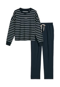 Marc O'Polo - Schlafanzug Mix & Match Cotton - Dark navy stripe