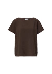 comma, CASUAL IDENTITY - Shirtbluse, Rundhals, für Damen - 8952 BROWN