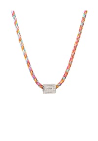 elli. - Halskette Love Colorful Zirkonia Weiß 925 Sterling Silber - Gold