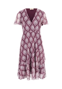CARTOON - Volantkleid, Knielang, für Damen - 6890 PURPLE/BLACK