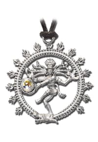 Adelia's - Anhänger Amulett Talisman Shiva Nataraja - Fruchtbarkeit - silber