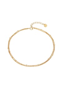 GLANZSTÜCKE MÜNCHEN - Damen Fusskette aus 925/- Sterling Silber in Gelbgold - gelbgold