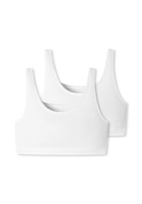 SCHIESSER - 95/5 Bustier, 2er-Pack, für Damen - 000 SCHWARZ