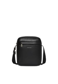 Calvin Klein RAISED - Umhängetasche, Reißverschluss - BLACK