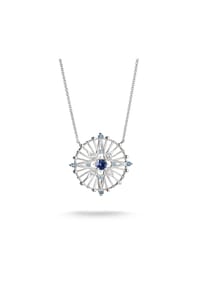 Thomas Sabo - Kette mit blauen Steinen - silberfarben, blau