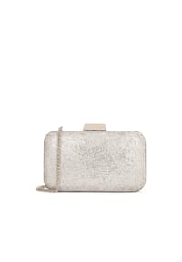 Kazar - Abendtasche mit Kristallen verziert - Silber