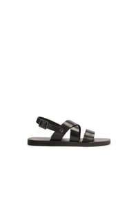 kazar - Schwarze Leder-Sandalen mit Schnalle - Schwarz