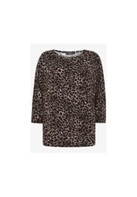 zero - Printshirt mit Muster - Beige/Black