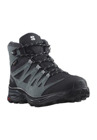 salomon - Trekkingschuh X WARD LEATHER MID GTX - india ink/black/stormy weather