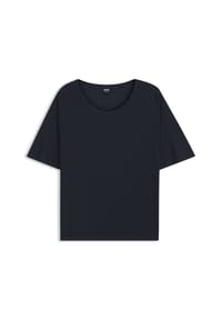 BOSS - Schlafanzug-Oberteil Shiny, Kurzarm, für Damen - 404 DARK BLUE