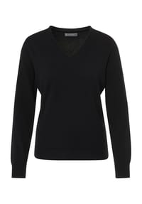GALERIA - Cashmere Pullover "Schweden", V-Ausschnitt, für Damen - BLACK