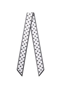 MANGUUN - Zierschal, Schmalform, für Damen - BLACK/WHITE POLKA