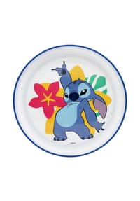 Disney - Disney Stitch Teller – Rutschfest, BPA-frei & mikrowellengeeignet - Weiß 2,5 x 19,6 cm
