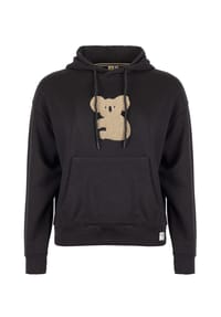ROADSIGN® australia - Damen Hoodie Koala mit Koala Stickerei & Kapuzen Detail - schwarz