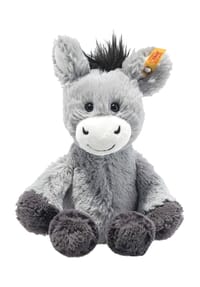 Steiff - Soft Cuddly Friends Kuscheltier "Dinkie Esel", 20cm - HELLGRAU
