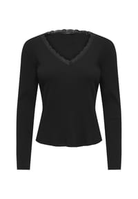 ONLY® - Langarmshirt, Spitze, für Damen - 177911 BLACK