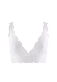 Aubade - Triangel-BH, Spitze, breite Träger, Schleife, für Damen  - OPALE