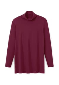sheego - Rollkragen-Shirt - bordeaux
