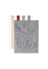 bugatti - Geschirrtücher Caprese 2er Set urban grey - 0003 - grau