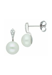 Adelia's - 925 Silber Ohrringe / Ohrstecker mit Zirkonia - silber