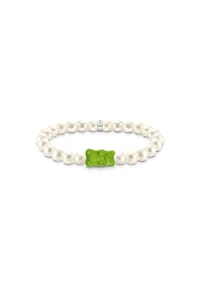 Thomas Sabo THOMAS SABO x HARIBO - Perlenarmband mit Goldbär Grün - silberfarben