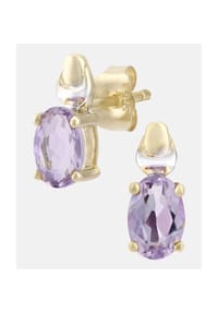Diamant L'eternel - Ohrringe, mit Amethyst, 375 Gelbgold - gold